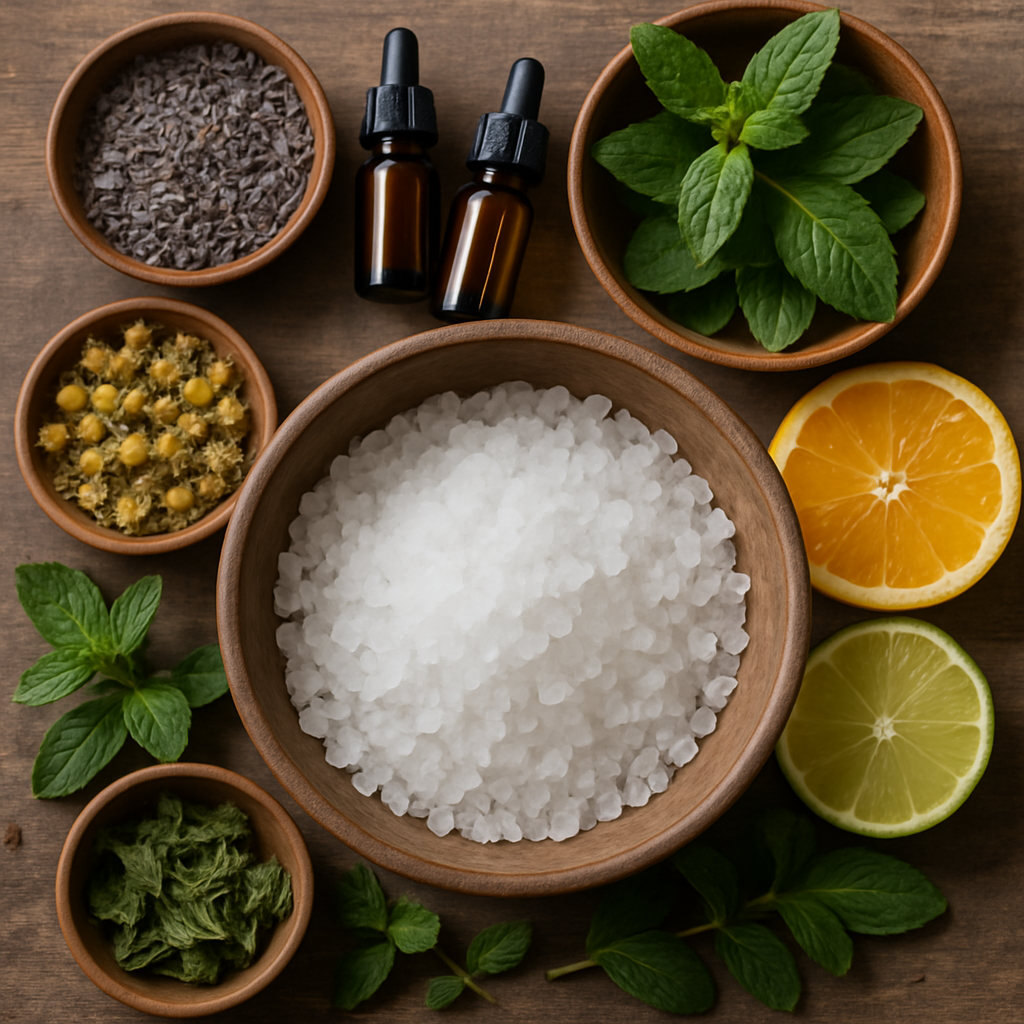 escalda_pes_ingredientes 👣 Escalda-pés Terapêutico: Receitas e Benefícios Desta Prática Milenar